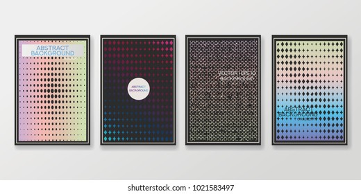 Abstract Creative concept vector multicolored blurred background set. For Web and Mobile Applications, art illustration template design, business infographic and social media, modern decoration.
