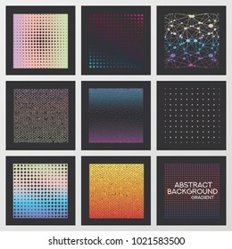Abstract Creative concept vector multicolored blurred background set. For Web and Mobile Applications, art illustration template design, business infographic and social media, modern decoration.
