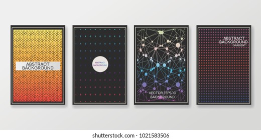 Abstract Creative concept vector multicolored blurred background set. For Web and Mobile Applications, art illustration template design, business infographic and social media, modern decoration.
