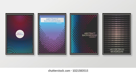 Abstract Creative concept vector multicolored blurred background set. For Web and Mobile Applications, art illustration template design, business infographic and social media, modern decoration.
