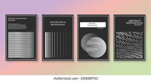 Abstract Creative concept vector multicolored blurred background set. For Web and Mobile Applications, art illustration template design, business infographic and social media, modern decoration.
