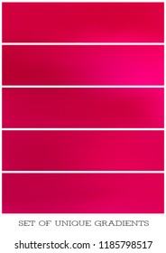 Abstract Creative concept vector multicolored blurred background set. For Web and Mobile Applications, art illustration template design, business infographic and social media, modern decoration.