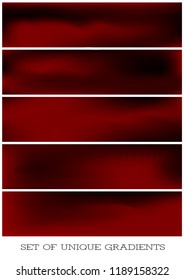 Abstract Creative concept vector multicolored blurred background set. For Web and Mobile Applications, art illustration template design, business infographic and social media, modern decoration.