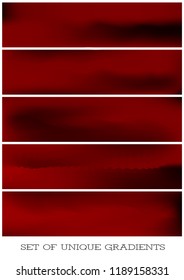 Abstract Creative concept vector multicolored blurred background set. For Web and Mobile Applications, art illustration template design, business infographic and social media, modern decoration.