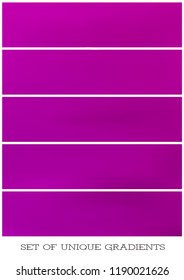 Abstract Creative concept vector multicolored blurred background set. For Web and Mobile Applications, art illustration template design, business infographic and social media, modern decoration.