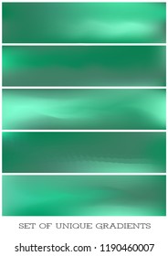 Abstract Creative concept vector multicolored blurred background set. For Web and Mobile Applications, art illustration template design, business infographic and social media, modern decoration.