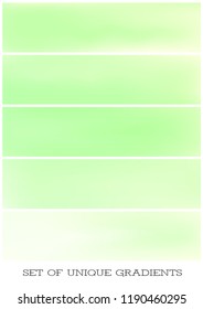 Abstract Creative concept vector multicolored blurred background set. For Web and Mobile Applications, art illustration template design, business infographic and social media, modern decoration.