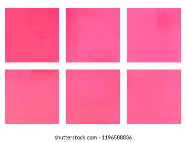 Abstract Creative concept vector multicolored blurred background set. For Web and Mobile Applications, art illustration template design, business infographic and social media, modern decoration.