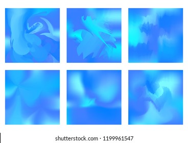 Abstract Creative concept vector multicolored blurred background set. For Web and Mobile Applications, art illustration template design, business infographic and social media, modern decoration.