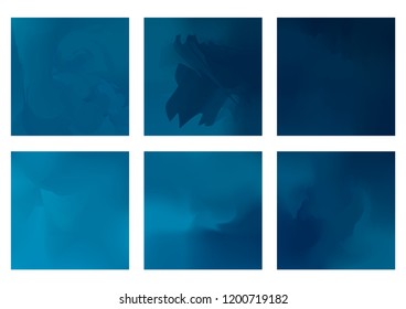 Abstract Creative concept vector multicolored blurred background set. For Web and Mobile Applications, art illustration template design, business infographic and social media, modern decoration.