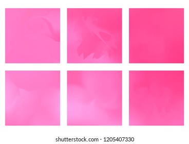 Abstract Creative concept vector multicolored blurred background set. For Web and Mobile Applications, art illustration template design, business infographic and social media, modern decoration.