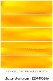 Abstract Creative concept vector multicolored blurred background set. For Web and Mobile Applications, art illustration template design, business infographic and social media, modern decoration.