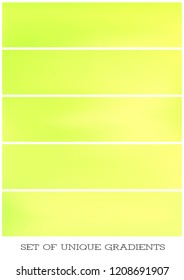 Abstract Creative concept vector multicolored blurred background set. For Web and Mobile Applications, art illustration template design, business infographic and social media, modern decoration.