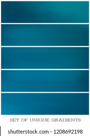 Abstract Creative concept vector multicolored blurred background set. For Web and Mobile Applications, art illustration template design, business infographic and social media, modern decoration.