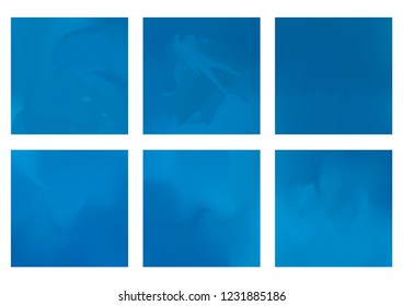 Abstract Creative concept vector multicolored blurred background set. For Web and Mobile Applications, art illustration template design, business infographic and social media, modern decoration.
