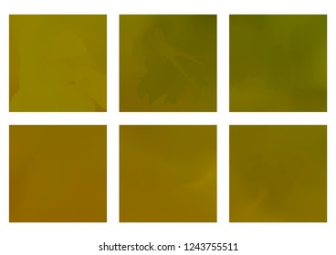 Abstract Creative concept vector multicolored blurred background set. For Web and Mobile Applications, art illustration template design, business infographic and social media, modern decoration.
