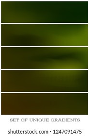 Abstract Creative concept vector multicolored blurred background set. For Web and Mobile Applications, art illustration template design, business infographic and social media, modern decoration.