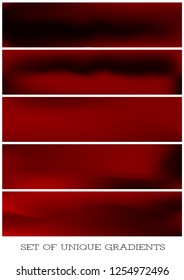 Abstract Creative concept vector multicolored blurred background set. For Web and Mobile Applications, art illustration template design, business infographic and social media, modern decoration.