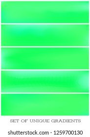 Abstract Creative concept vector multicolored blurred background set. For Web and Mobile Applications, art illustration template design, business infographic and social media, modern decoration.