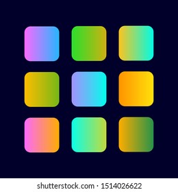 Abstract Creative concept vector multicolored background set. For Web and Mobile Applications, art illustration template design, business info-graphics and social media, modern decoration