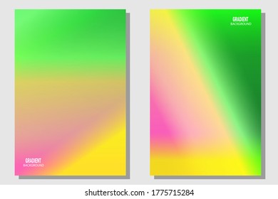 Abstract Creative concept vector multicolored trendy background set. For Web and Mobile Applications, art illustration template design, business infographic and social media, modern decoration.