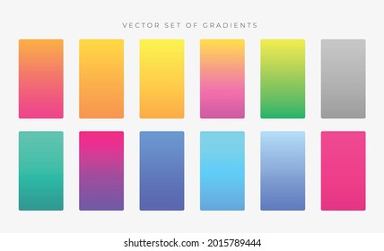 Abstract Creative concept vector multicolored blurred background set  For Web   Mobile Applications  art illustration template design  Isolated palettes  Stretching color 