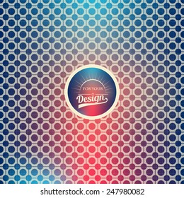 Abstract Creative concept vector multicolored blurred vintage background. For Web and Mobile Applications, art illustration template design, business infographic and social media, modern decoration.