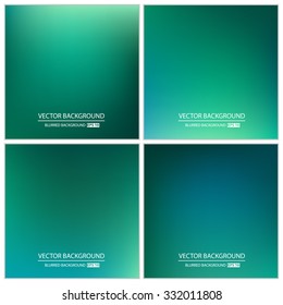 Abstract Creative concept vector multicolored blurred background set. For Web and Mobile Applications, art illustration template design, business infographic and social media, modern decoration.