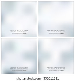 Abstract Creative concept vector multicolored blurred background set. For Web and Mobile Applications, art illustration template design, business infographic and social media, modern decoration.