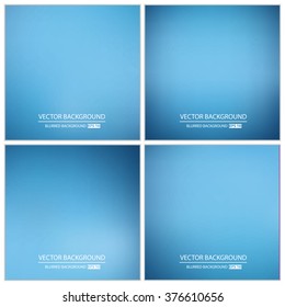 Abstract Creative concept vector multicolored blurred background set. For Web and Mobile Applications, art illustration template design, business infographic and social media, modern decoration.