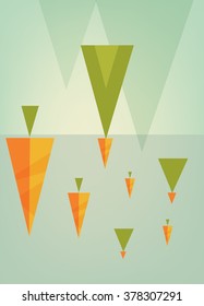 Abstract Creative concept vector multicolored background set, for brochure design.