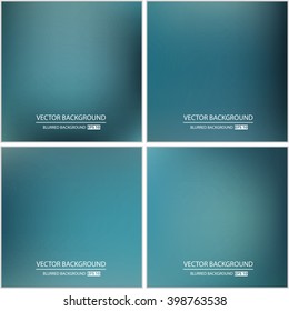 Abstract Creative concept vector multicolored blurred background set. For Web and Mobile Applications, art illustration template design, business infographic and social media, modern decoration.