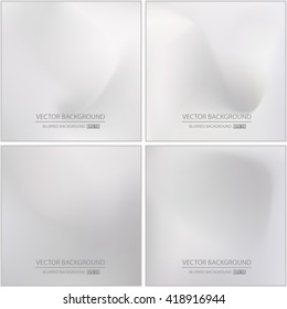Abstract Creative concept vector multicolored blurred background set. For Web and Mobile Applications, art illustration template design, business infographic and social media, modern decoration.