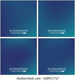 Abstract Creative concept vector multicolored blurred background set. For Web and Mobile Applications, art illustration template design, business infographic and social media, modern decoration.