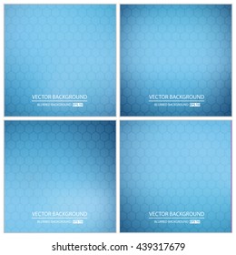 Abstract Creative concept vector multicolored blurred background set. For Web and Mobile Applications, art illustration template design, business infographic and social media, modern decoration.