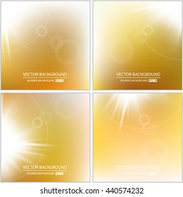 Abstract Creative concept vector multicolored blurred background set. For Web and Mobile Applications, art illustration template design, business infographic and social media, modern decoration.