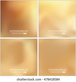 Abstract Creative concept vector multicolored blurred background set. For Web and Mobile Applications, art illustration template design, business infographic and social media, modern decoration.