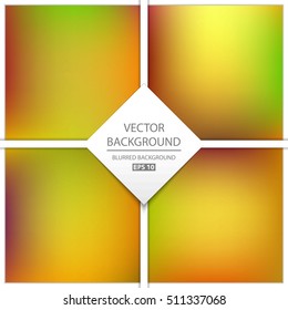 Abstract Creative concept vector multicolored blurred background set. For Web and Mobile Applications, art illustration template design, business infographic and social media, modern decoration.