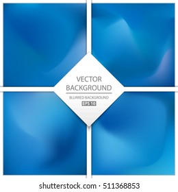 Abstract Creative concept vector multicolored blurred background set. For Web and Mobile Applications, art illustration template design, business infographic and social media, modern decoration.