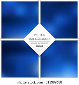 Abstract Creative concept vector multicolored blurred background set. For Web and Mobile Applications, art illustration template design, business infographic and social media, modern decoration.