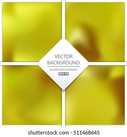Abstract Creative concept vector multicolored blurred background set. For Web and Mobile Applications, art illustration template design, business infographic and social media, modern decoration.