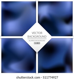 Abstract Creative concept vector multicolored blurred background set. For Web and Mobile Applications, art illustration template design, business infographic and social media, modern decoration.