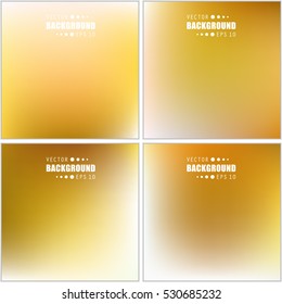 Abstract Creative concept vector multicolored blurred background set. For Web and Mobile Applications, art illustration template design, business infographic and social media, modern decoration.