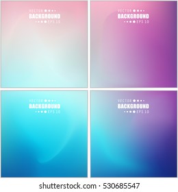 Abstract blurred design multicolored