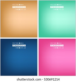 Abstract Creative concept vector multicolored blurred background set. For Web and Mobile Applications, art illustration template design, business infographic and social media, modern decoration.