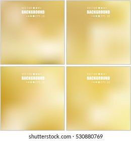 Abstract Creative concept vector multicolored blurred background set. For Web and Mobile Applications, art illustration template design, business infographic and social media, modern decoration.