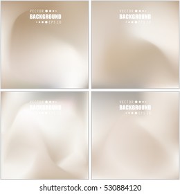 Abstract Creative concept vector multicolored blurred background set. For Web and Mobile Applications, art illustration template design, business infographic and social media, modern decoration.