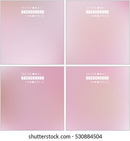 Abstract Creative concept vector multicolored blurred background set. For Web and Mobile Applications, art illustration template design, business infographic and social media, modern decoration.