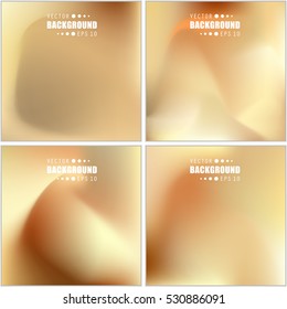 Abstract Creative concept vector multicolored blurred background set. For Web and Mobile Applications, art illustration template design, business infographic and social media, modern decoration.