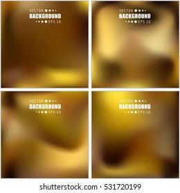 Abstract Creative concept vector multicolored blurred background set. For Web and Mobile Applications, art illustration template design, business infographic and social media, modern decoration.